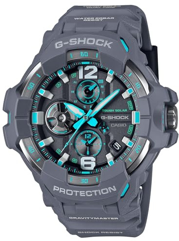 Casio G-Shock GRAVITYMASTER GRB300-8A2 | Aviation-Inspired Pilot Watch | Bluetooth | Tough Solar | Dual Time | 200M Water Resistant