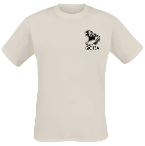 Queens Of The Stone Age In Times New Roman - Snake Candle Männer T-Shirt Natur