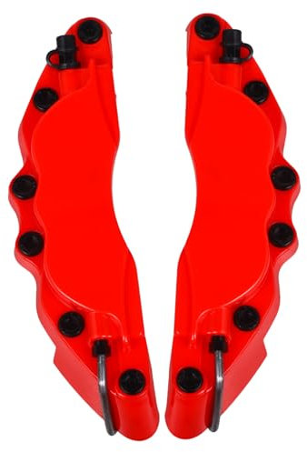 ULTECHNOVO 2pcs Brake Caliper Covers 190mm Red Small Disc Brake Caliper Protector for Automobiles