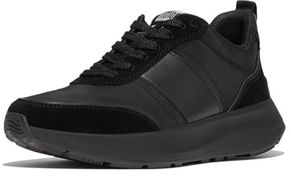 Fitflop Damen F-Mode Flow Fabric/Suede/Leather Flatform Sneakers Sneaker