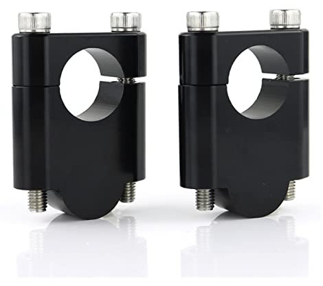 Motorcycle Handle Bar Riser For CRF150 For CRF230L For CRF300L For CRF250L Motorcycle 22mm 7/8 Fat Bar Handlebar Mounting Riser With Clamps Handlebar Riser Clamp(Black Riser 40mm)