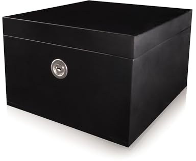 surebox Small Bamboo Lock Box - Lock & Key, Secure Home Storage | Small bamboo lock box, lock and key, stop-hinge lid. Ext: 17×15×10cm.
