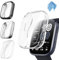 Fintie 3 Pezzi Cover per Amazfit Bip 6, Protezione Morbide TPU Custodia con Pellicola Protettiva