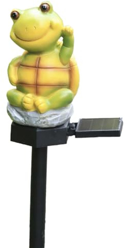 Pqahffowr Solar Resin House Light LED Cartoon Ground Plug Light Garden Decoration Lawn Landscape Lamp Outdoor Waterproof,B 1 Piece