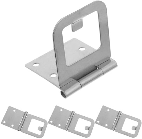 ORFOFE Lot De 4 Charnières Pour Moustiquaire Pour Porte Coulissante Argentées