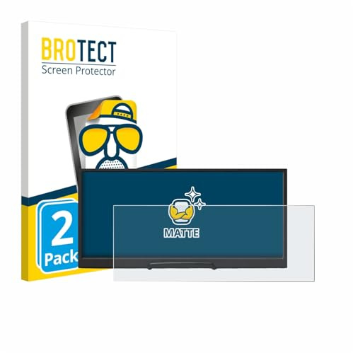 BROTECT Schutzfolie für Prechen HD-123 12,3 | 2 Stück Entspiegelnder Displayschutz Made in Germany Matte Displayschutz-Folie Anti-Reflex Anti-Fingerprint Einfache Montage