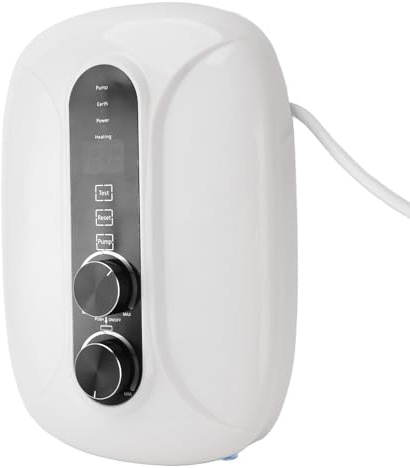 BAFOVY Scaldabagno Elettrico Senza Serbatoio, Mini Scaldabagno Intelligente da 5500 W con Alloggiamento in ABS, Display Temperatura a LED da 86 a 131 F, Controllo con Manopola Touch per Bagno