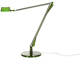 Kartell Aledin DEC Lampada da Tavola, Verde, 21 x 21 x 113 cm