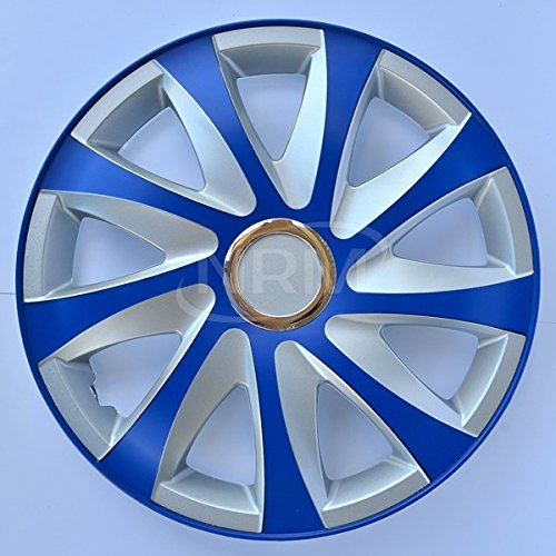 4× Radkappe NRM -Drift EXTRA- Blau, 14