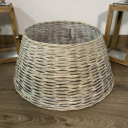 40 cm x 57 cm Medium Willow Weihnachtsbaum Rock mit einem Hauch von Grau