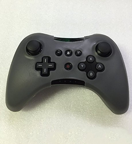 Silikon-Schutzhülle für Wii U Pro Controller, Gummi, Grau