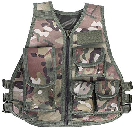 Tbest angelweste kinder, fischerweste kinder,Camo Weste Jacke für, Erwachsene Kinder Tarnung Taktische Weste Tactical Militär Armee Weste Kampf Weste Weste für Gun