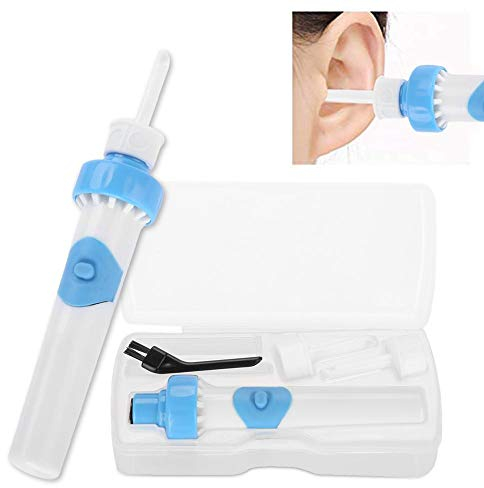 Ohrenschmalz-Entferner, Intelligente Ohrenschmalzreiniger, Elektrischer Ohrenreiniger mit 2 austauschbaren Köpfen, Ohrwachs-Entfernungs-Tool-Kit für Babys und Erwachsene
