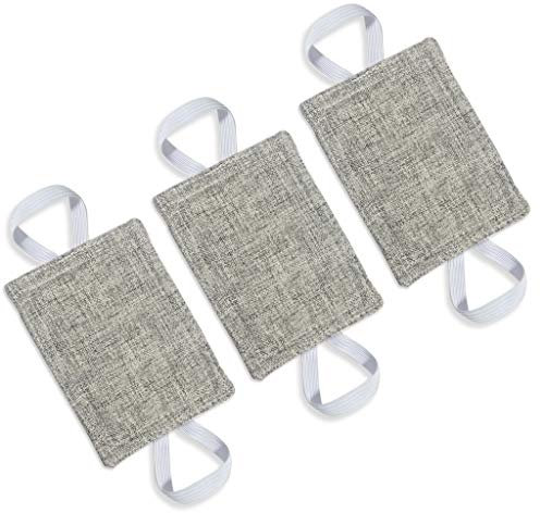 Door Silencer Baby Door Cushion - Light Grey, Set of 3 Door Latch Cover Quite Closer Universal Fit for No More Noise Sleep Doors, 4 x 3 Inches