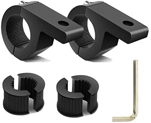 Gebildet 2pcs 19-30mm Bracket LED Light Horizontal Clamp Mounting Kit, LED Light Bar Tube Clamp Roll Cage Holder for ATV UTV and Trucks