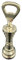 AZ Messing Flaschenöffner Schach-Turm-Figur 15cm Messing-versilbert Silber