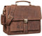 STILORD 'Eros' Aktentasche Leder 15,6 Zoll Laptoptasche Business Umhängetasche Große Arbeitstasche XL Vintage Ledertasche mit Dreifachtrenner, Farbe:aneto - braun