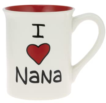 Enesco Our Name is Mud Kaffeebecher mit Aufschrift I Heart Nana Grandmother, 473 ml, mehrfarbig