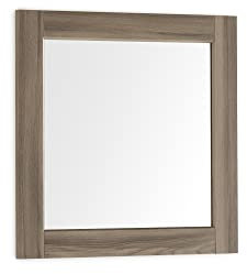 ARHome Specchiera Parete Modern, 60 x 60, Frassino Rustico, Specchio Parete Muro, Made in Italy