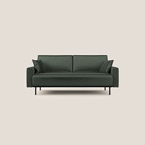 Divani.Store Arthur Sofa, Samt, Grün, 170 cm