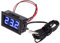 RANRAO Digitales LED-Thermometer, Auto-Temperaturanzeige, digitale LED-50 ~ 110 °C, Thermometer DC 5-12 V, Autotemperatur-Panel-Messgerät