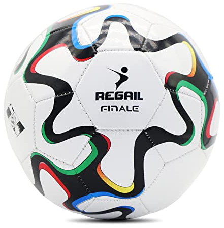 Lixada Fußball der Größe 5 für Jugend-Sporttrainings-Match-Spiele mit Maschinell Genähtem Ball