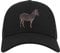 African Zebra Stripes Halbmaschige Trucker-Cap-Baseballmütze aus Baumwolle Schwarz