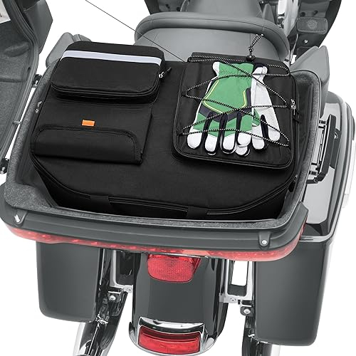 HODRANT Tour Pack Innen Tasche, Motorrad Tourenpaket Organizer Kompatibel mit Street Glide Electra Glide Road King Road Glide Touring Modellen, Gepäck Innen Tasche für Motorrad Kofferraum, NurTasche