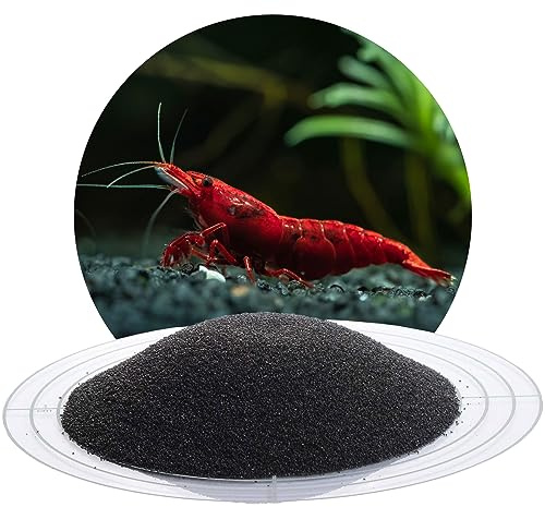 Schicker Mineral Aquariumsand schwarz 5 kg 0,4-0,8 mm, Bodengrund Aquarium | Feiner Aquariumkies mit Epoxidharz ummantelt, kantengerundet, farbecht, Kies für Süßwasseraquarien und Meerwasseraquarien