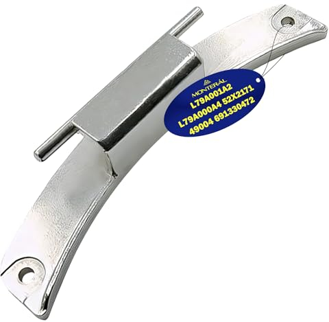 Cerniera per la Porta del Lavatrice con Codice Originale 49004907 per Candy L79A000A4 L79A001A2 per Fagor 52X2171 per Brandt 691330472 per Smeg - Garanzia di 10 Anni - MONTERAL