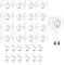 IUDWCG 40 Pcs Mini-Haken, Deko-Clips, selbstklebende Haken mit kleinem Klebeband, durchsichtige Lichterketten-Clips, vielseitige selbstklebende Haken für den Außen- und Innenbereich