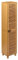 Miroytengo Columna de Baño con Patas Sicela en Color Marrón Estilo Natural de Bambú con 2 Puertas y Espacio de Almacenamiento Interno 33x168x28 cm