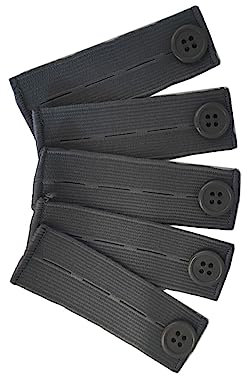 BEALIFE Bauchband Umstandshose Extender Elastizität verstellbar Rechteck Kleidung Verlängerung Jeans Zubehör Hose Rock, tief grau