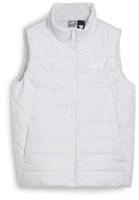 PUMA Womens ESS Padded Vest Silver Mist Size UK L