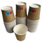 100 pz Bicchiere di Carta per Bevande Calde 100ml 180ml 250ml 350ml 450 ml paper cups for hot and cold drinks Caffe, Americano, The, Cioccolata calda (avana marrone, 100ml 4oz)