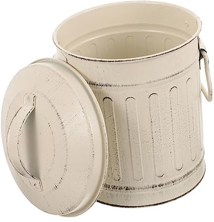 Garneck Stabiler Ascheeimer Aus Metall Mit Deckel Aufbewahrung Von Asche Für Den Hausgebrauch Für Kamine Grills Leicht Zu Tragen