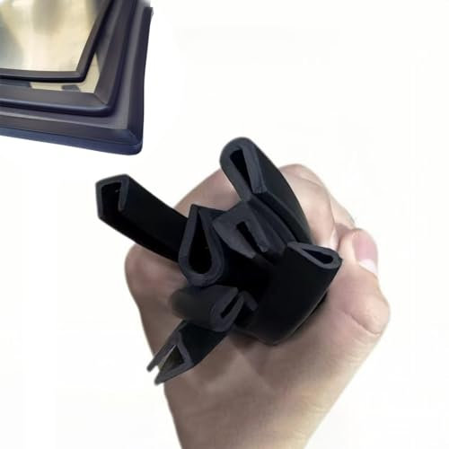 Gummi U Profil Kantenschutz Für Metallplatten, 5m Ohne Kleber Möbelkantenschutz, Flexible Kantenschutzprofil Für Klemmbereich 1-10 Mm(4-5mm)