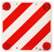 PIKAPPA 1580 signal de charge saillie 500 x 500 mm. Blanc et rouge