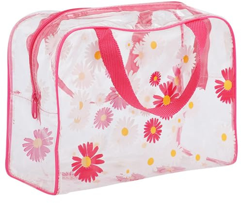 PYEUIFT Kulturbeutel, Große Kosmetiktasche Durchsichtig, Transparent Wasserdichte Kosmetiktasche PVC Flugzeug Beutel Durchsichtig Make-up Tasche Reise Waschtaschen für Frauen Männer