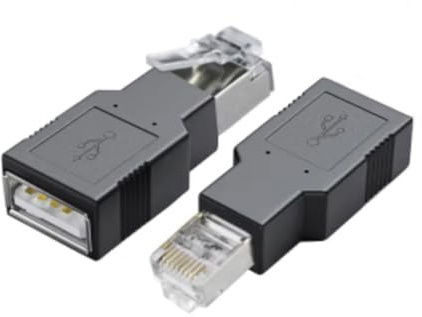 Gissroys USB RJ45 Ethernet Adapter USB 2.0 Women RJ45 Male Adapter Ethernet Network for ADSL Modem Laptop Converter