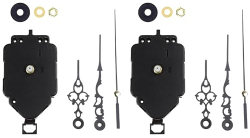 Nudiuhis 2 Set DIY Clock Movement Kit Oscillating Movement with Hands Quartz Clock Repair Parts Replacement Parts F