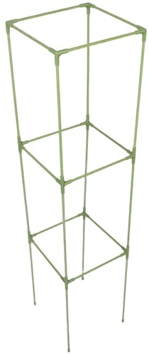 Homoyoyo Klettergerüst Für Garten Quadratisches Rankgitter Für Tomaten Gurken Weinreben Fiberglas-pfostenstützrahmen Leicht Und Robust Werkzeugloser Aufbau Für Kletterpflanzen Im Freien