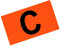 fanshirts4u Kapitänsbinde Spielführerbinde Capitainsband C (Neonorange, Junior ca. 22cm Umfang)