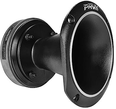 PRV AUDIO WG2500Ti Titanium 2 Exit 8 ohms 2.5 VC Pro Audio Compression Driver with Aluminum Horn 107dB 100 Watts RMS - Combo