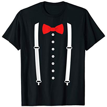 Kummerbund Hosenträger Smoking Kostüm T-Shirt