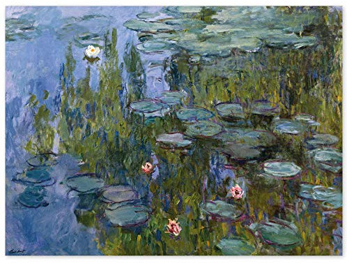 JUNIWORDS Poster, Claude Monet, Nymphéas, Seerosen, 85342, 79 x 60 cm