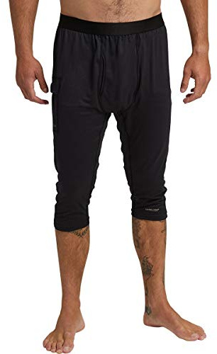 Burton Men's Midweight X Base Layer Three-Quarter Boot Pants, True Black, XX-Large