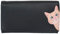 Mala Leather Cleo The Cat Collection b枚rse aus Leder, RFID-blockiert 3532_50, Schwarz (Schwarz) - 3532_50