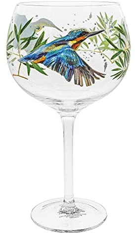 Ginology A30418 Kingfisher Bird Copa Gin Glass, 24 Ounces