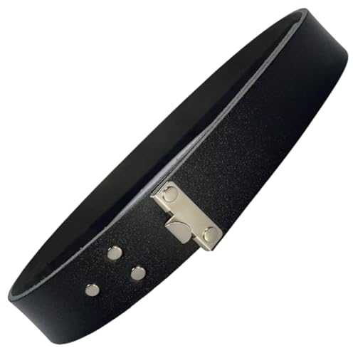 Reuschenbach® Lederkoppel schwarz 45 mm - Rindleder (Länge 115 cm/Bundweite 105 cm)